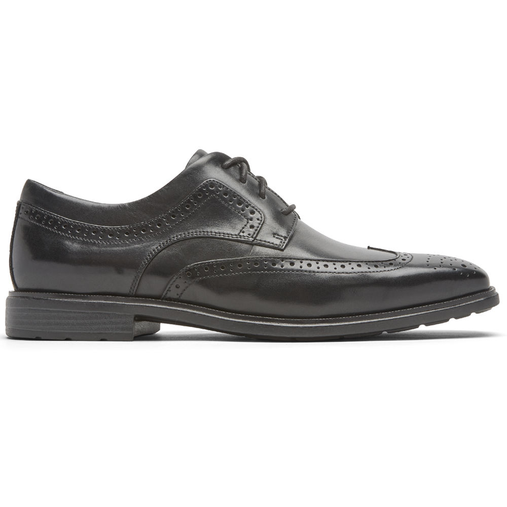 Sapatos Sociais Rockport Homem Pretas - Dres Sports Business 2 Wingtip - 41203QFZX